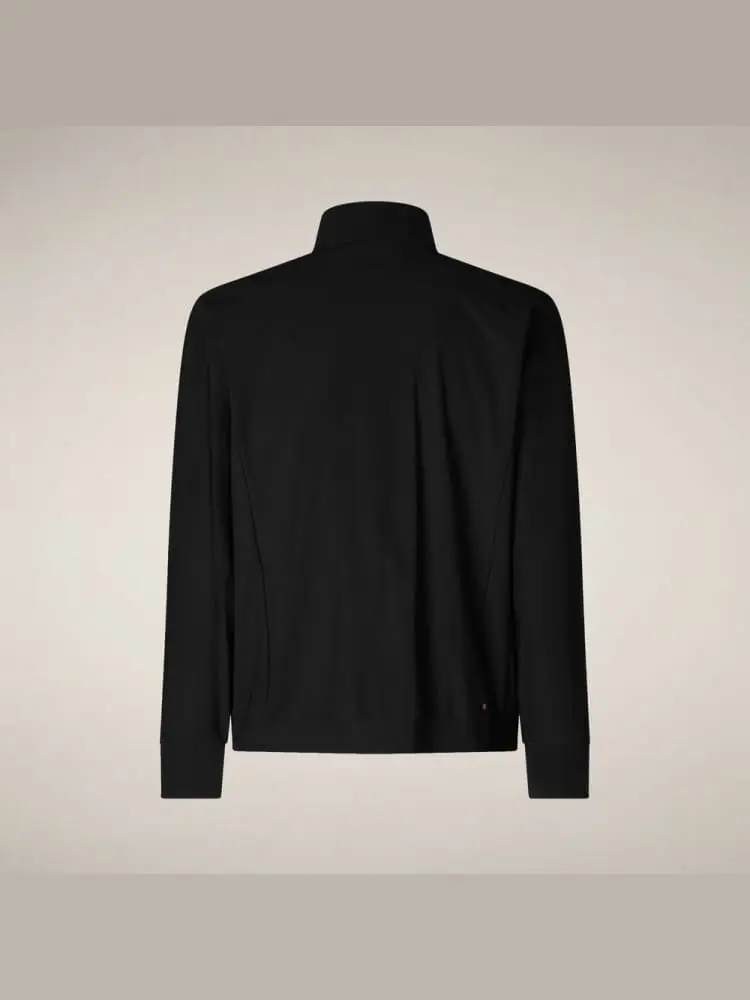 giubbotto felpa uomo tulio in nylon strech nero miniatura 3