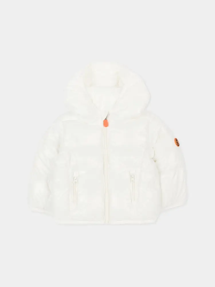 giubbotto infant piumino jody bianco con logo