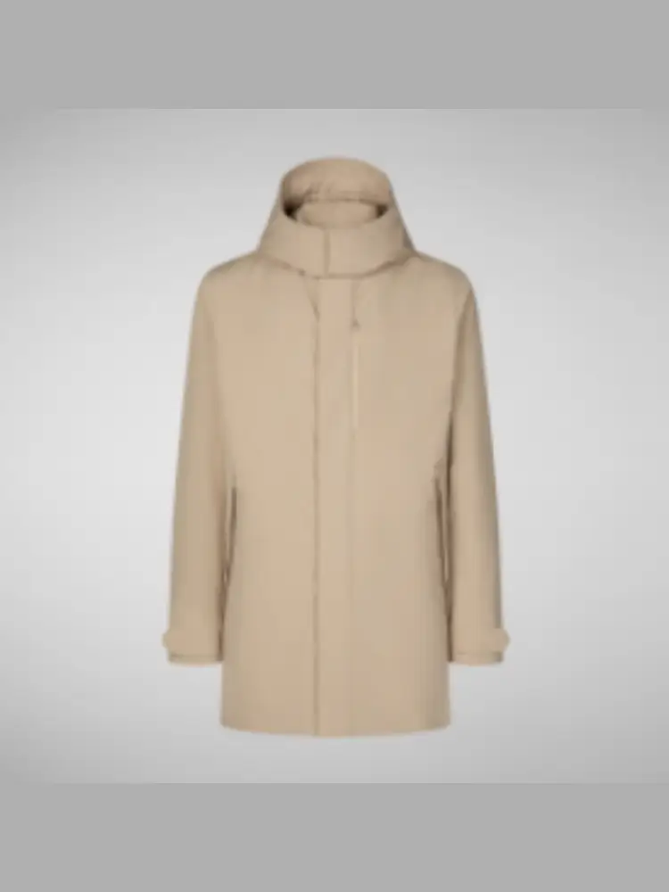 giubbotto lungho nestor beige chiaro