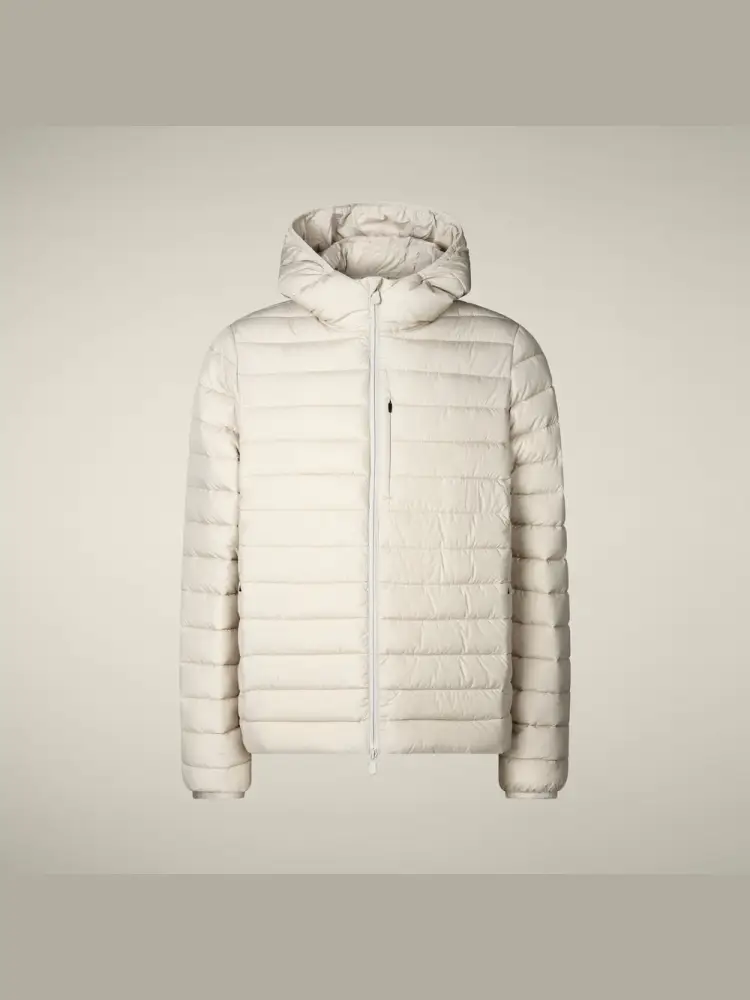 giubbotto piumino animal free juncus beige chiaro