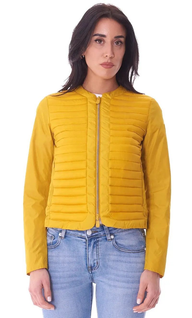 Giubbotto save the duck donna girocollo harmonee, colore giallo