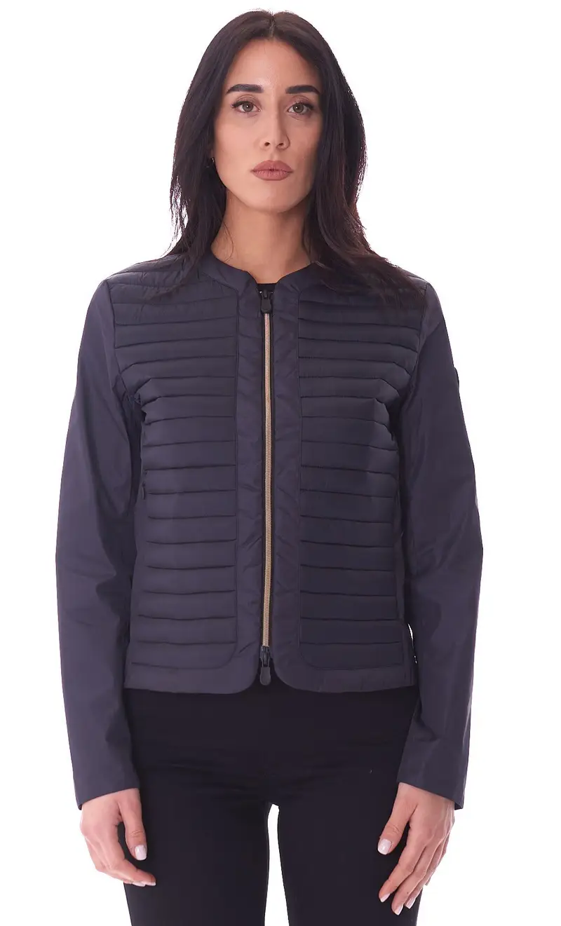 Giubbotto save the duck donna girocollo harmonee, colore nero