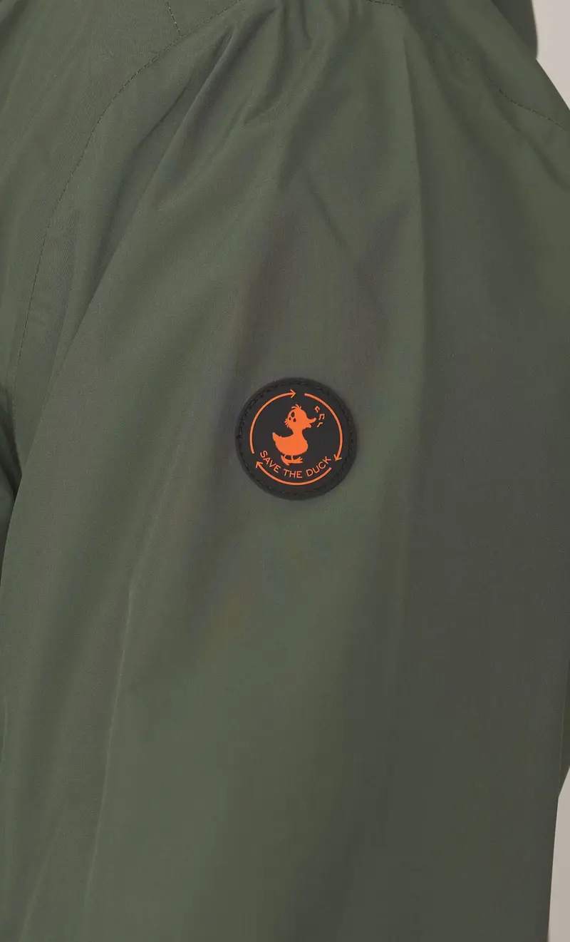 Giubbotto save the duck leggero con cappuccio zayn, colore verde miniatura 2