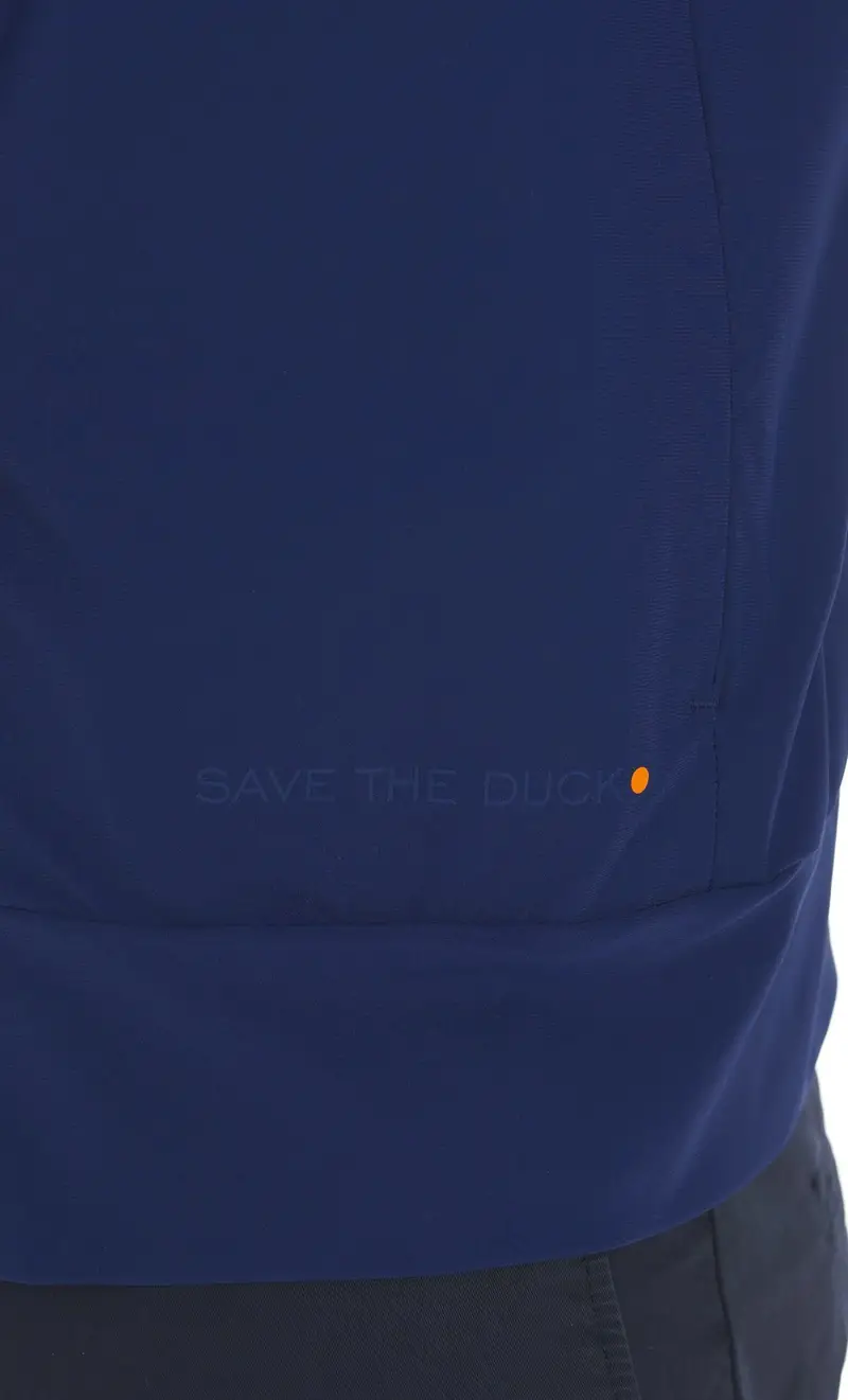 Giubbotto save the duck tecnico con cappuccio luiz, colore bluette miniatura 2