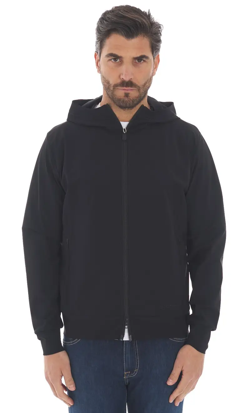 Giubbotto save the duck tecnico con cappuccio luiz, colore nero