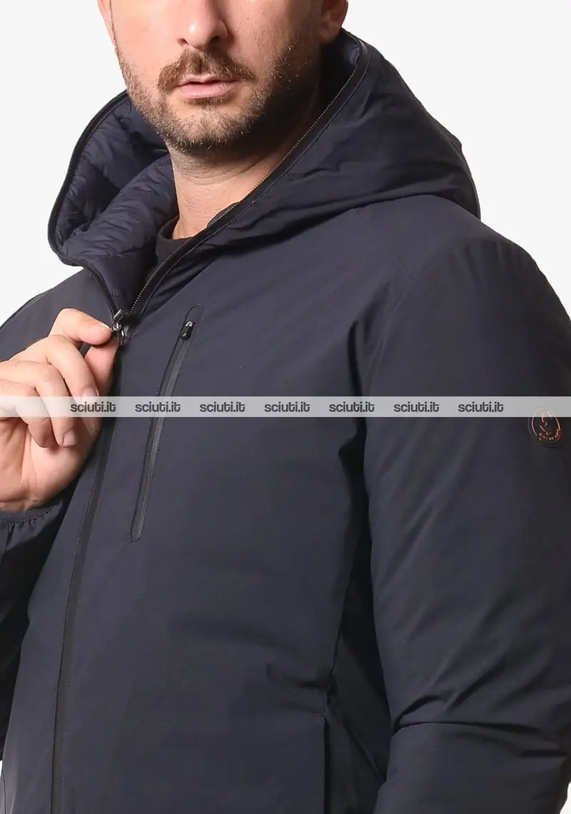 Giubbotto Save the duck uomo blu scuro reversibile Ezra