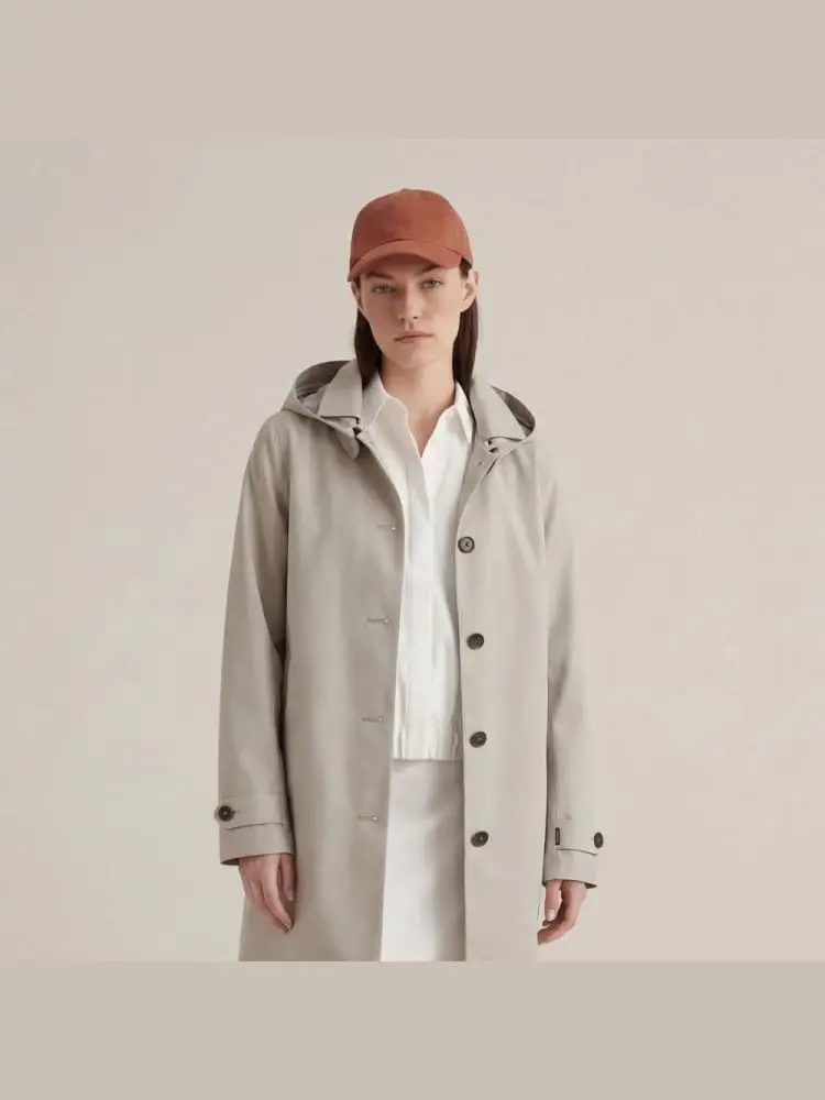 impermeabile donna april beige chiaro miniatura 2