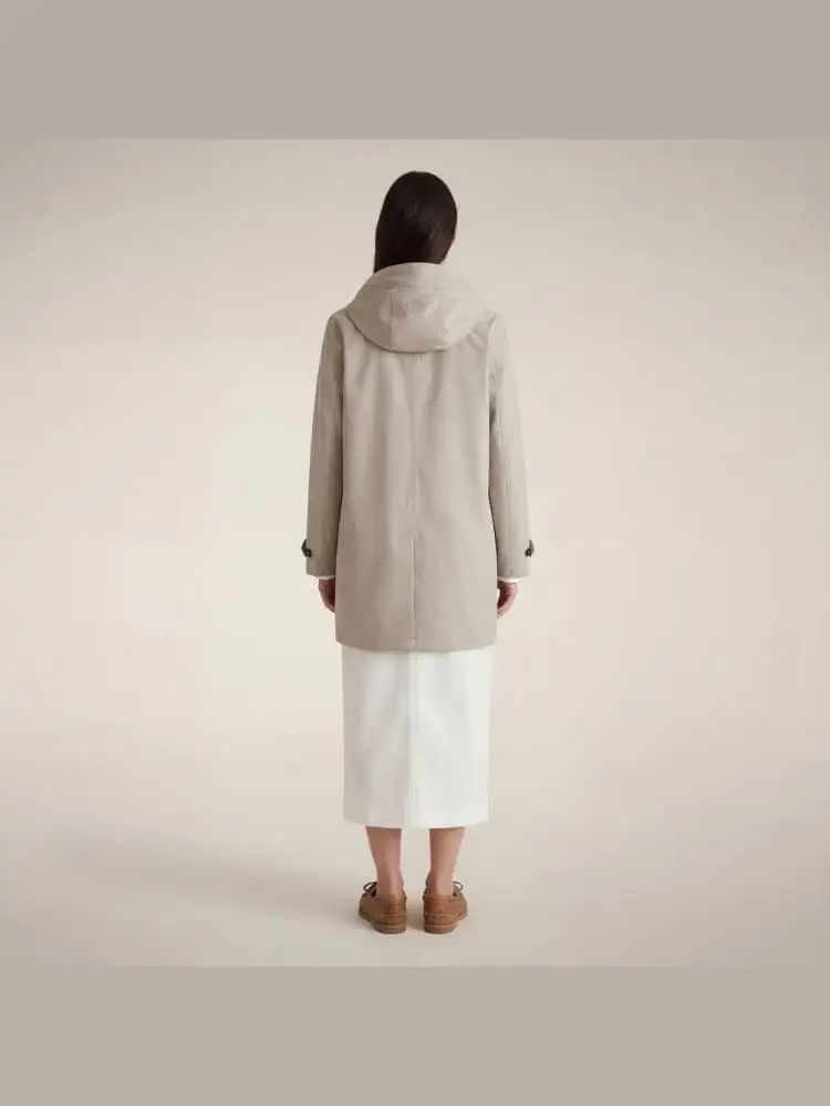 impermeabile donna april beige chiaro miniatura 5