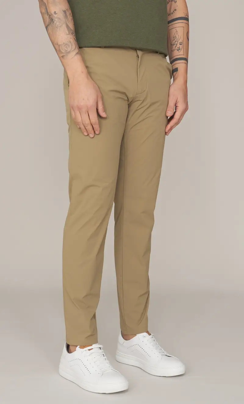 Pantalone save the duck in tessuto tecnico leggero stretch - colt, colore kaki