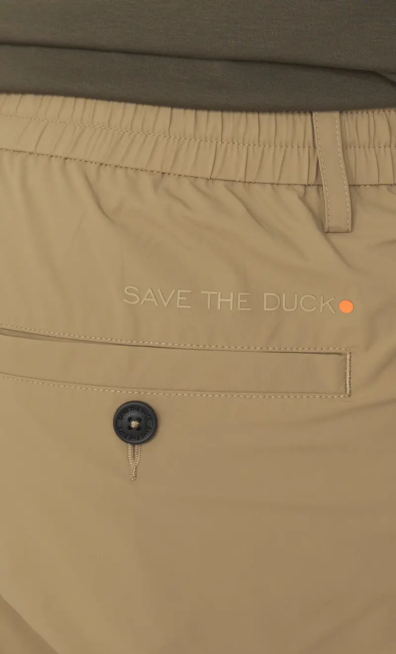 Pantalone save the duck tecnico leggero con elastico corbin, colore kaki miniatura 2