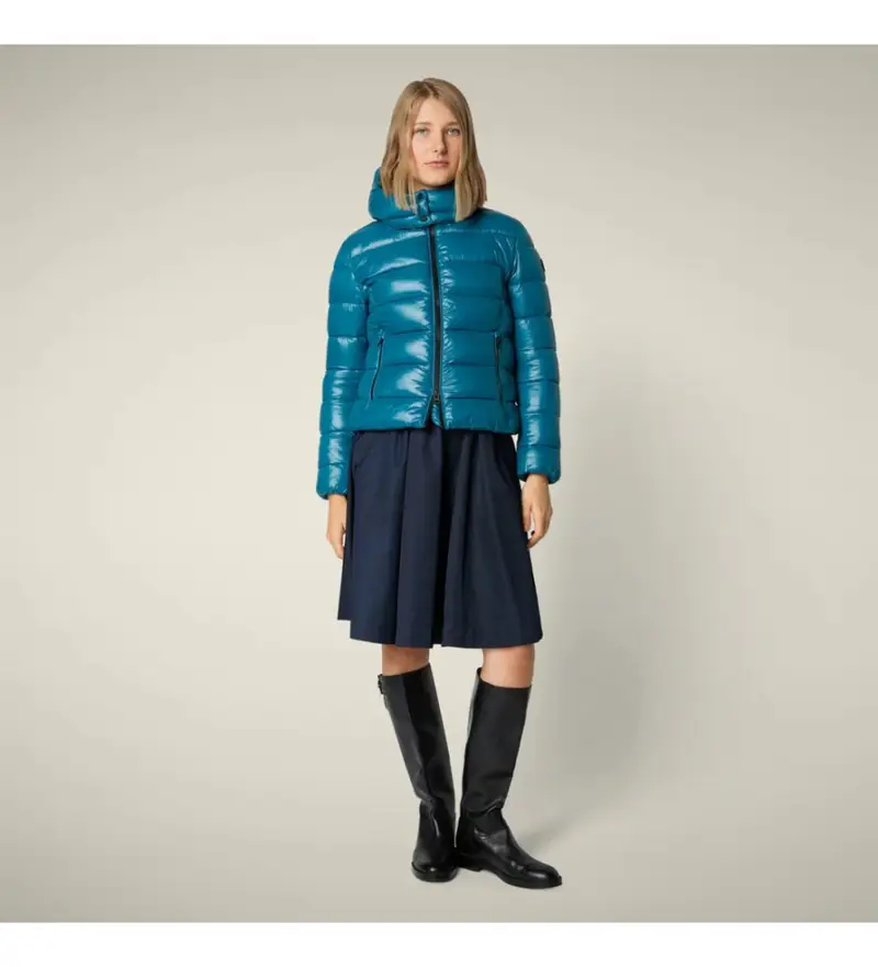 per donna D31470W-LOVE21 Giacca blu Cosmary (M), Casual, Sostenibile, Nylon riciclato