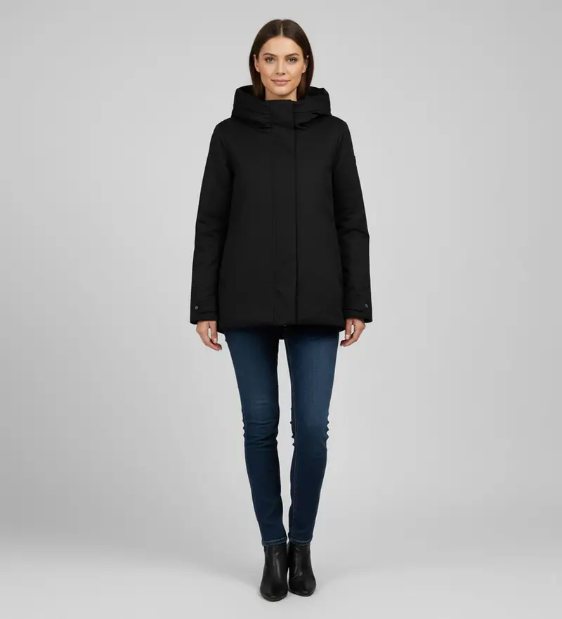 per donna D32432W-WULY21 Giacca corta Lua blu molto scuro (L), Nero, Casual, Sintetico, Manica lunga