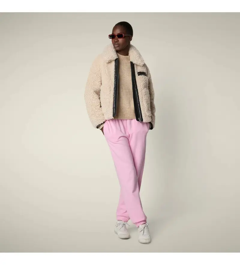 per donna D32515W-CURL21 Cappotto beige Hester (M/L), Casual, Polister riciclato, Sostenibile