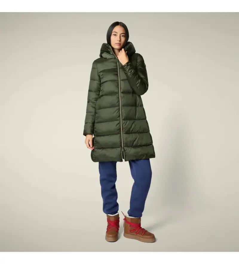 per donna. D40279W-IRIS21 Cappotto verde Lysa (L), Casual, Nylon