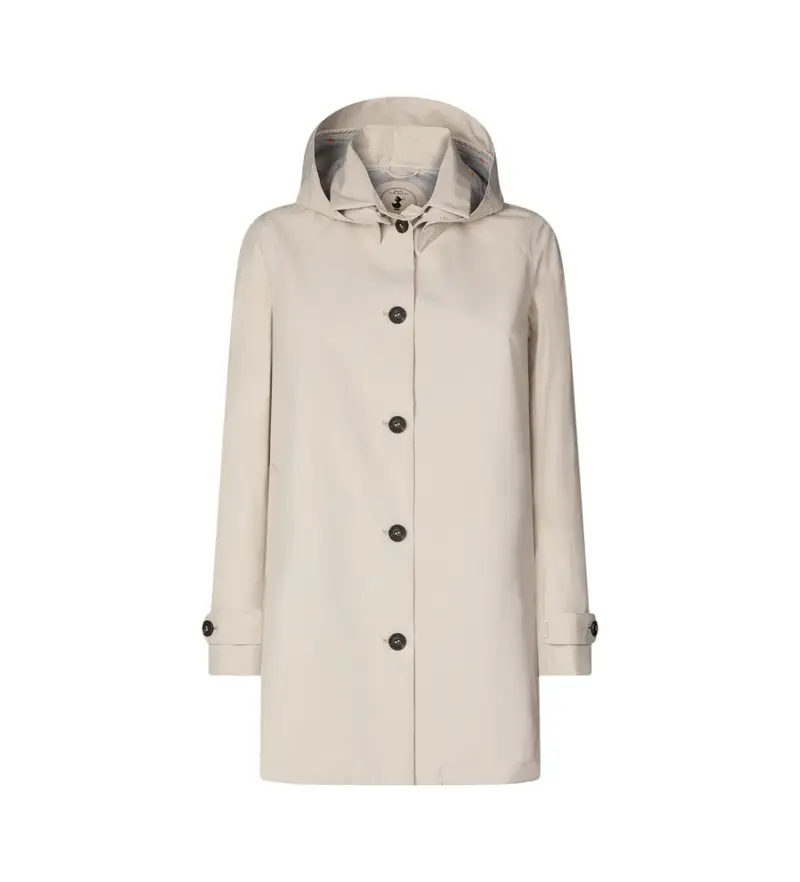 per donna. D42250W-GRIN20 Cappotto aprile beige verde (L), Casual, Poliestere, Manica lunga