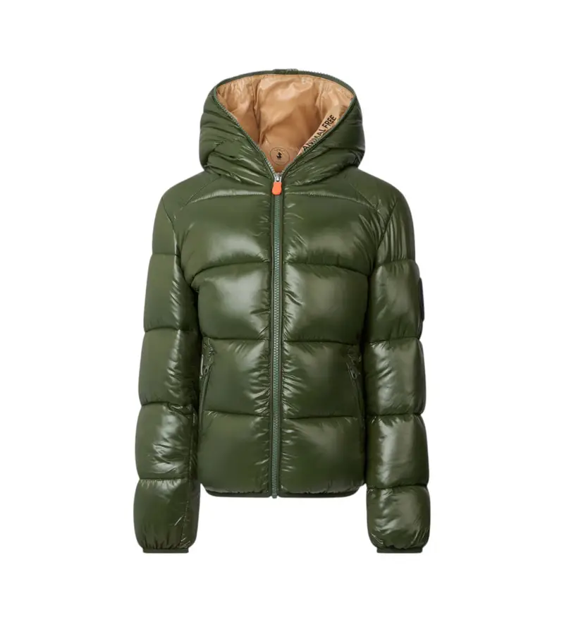 per donna/ragazza. J31280B-LOVE21 Cappotto Artie verde (12años= 152cm), Casual, Sostenibile, Nylon riciclato, moda per bambini