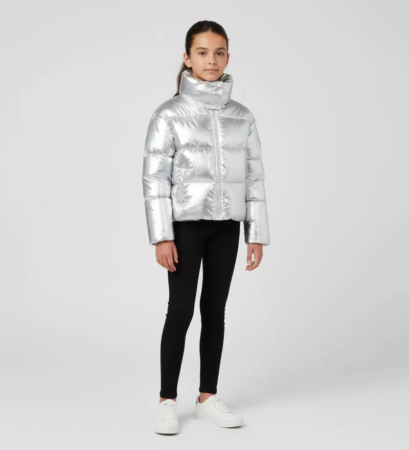 per donna/ragazza J32452G-ICED21 Giacca argentata Dyla (10 Años), Casual, Sintetico, Poliestere, Manica lunga, moda per bambi Argento