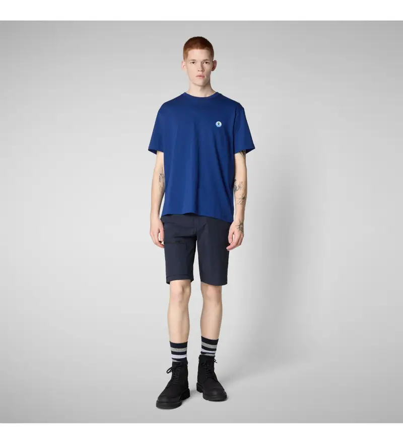 per uomo DT1709M-BESY20 Maglietta blu Caius (M), Casual, Cotone, Manica corta