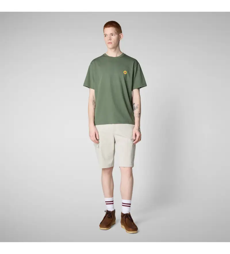 per uomo. DT1709M-BESY20 Maglietta verde Caius (XL), Casual, Cotone, Manica corta