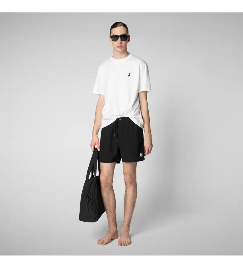 per uomo DW1222M-RIPO20 Costume da bagno nero Demna (L), Beachwear, Poliestere