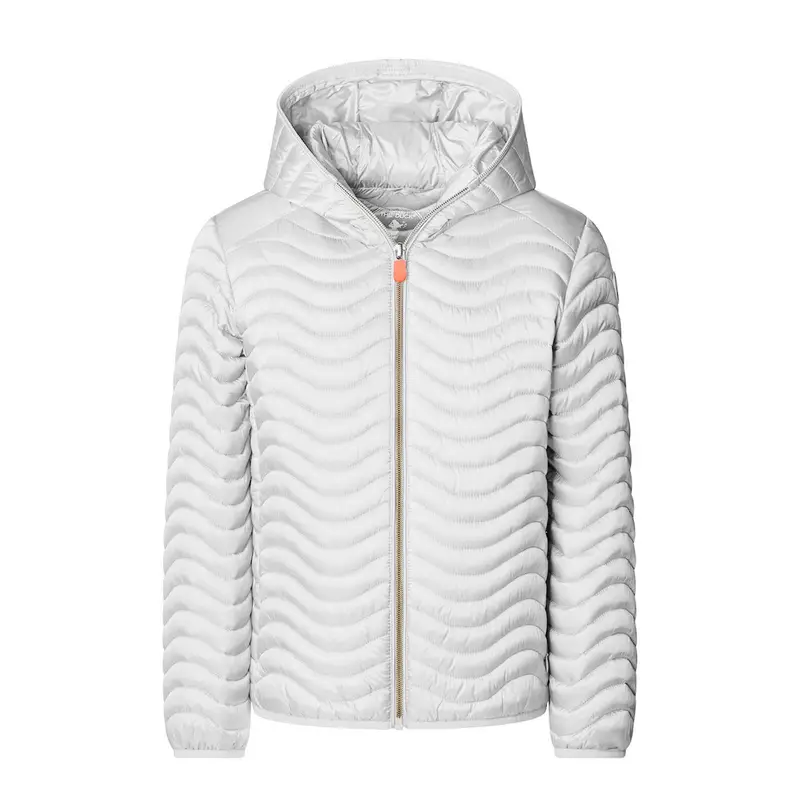 PIUMINO CON CAPPUCCIO ONDA XANTY BAMBINA Bianco