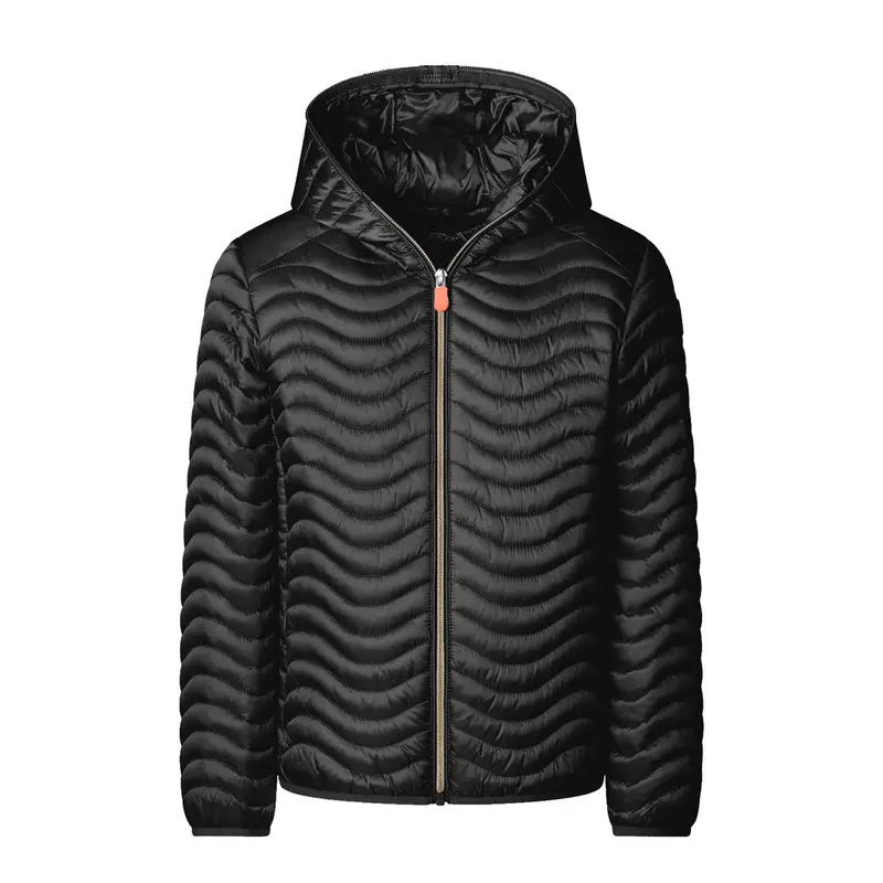 PIUMINO CON CAPPUCCIO ONDA XANTY BAMBINA Nero