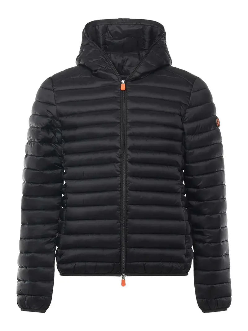 Piumino Devon in nylon Nero