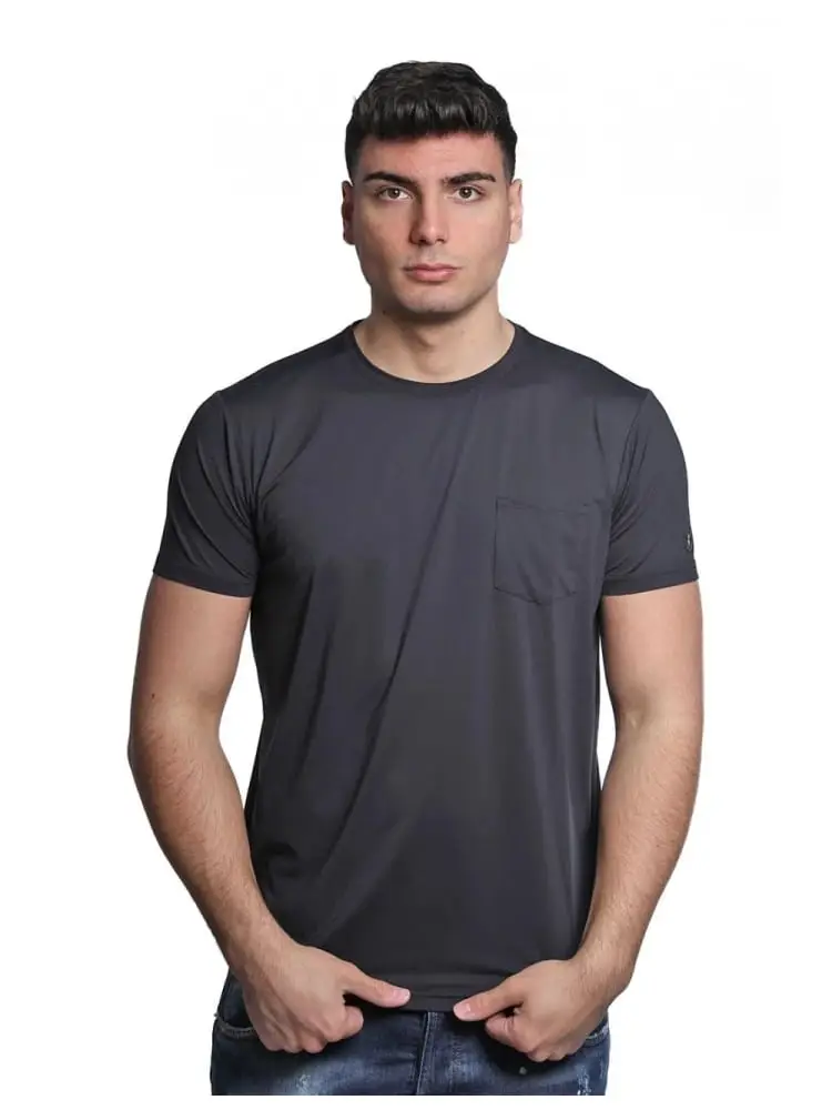 tshirt nera uomo mini logo