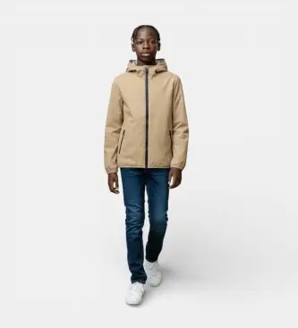unisex per bambino J31153G-WIND22 Giacca beige Cyble (12años= 152cm), Casual, Polister riciclato, Sostenibile, moda per bambi