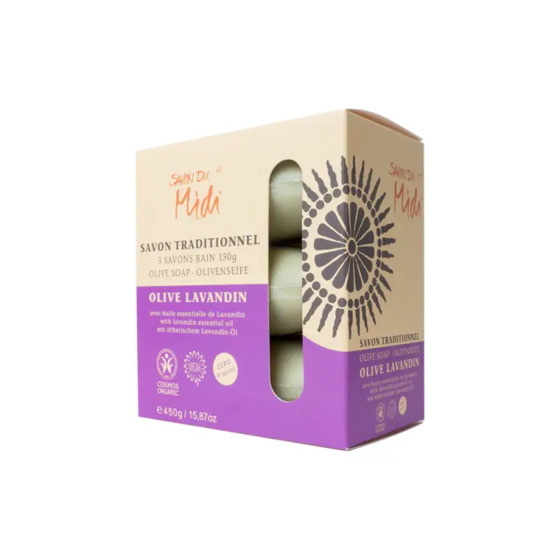 Set di Saponi all'Oliva, Lavanda (450 g)