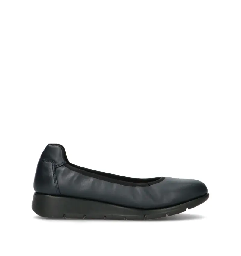 Scarpa comfort donna blu in pelle Vario