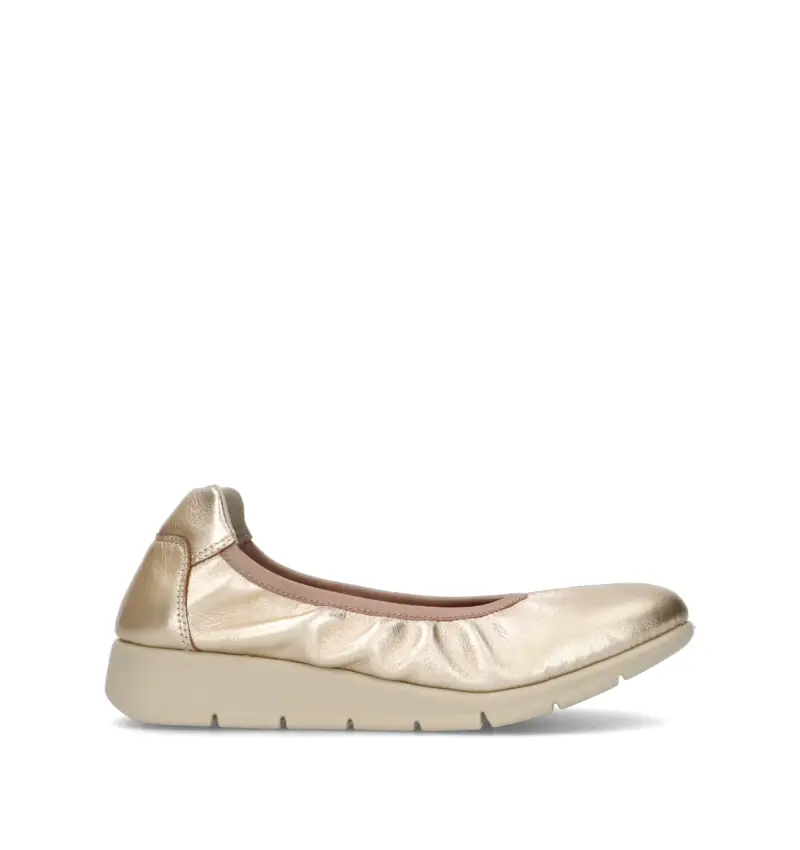 Scarpa comfort donna platino in pelle Vario