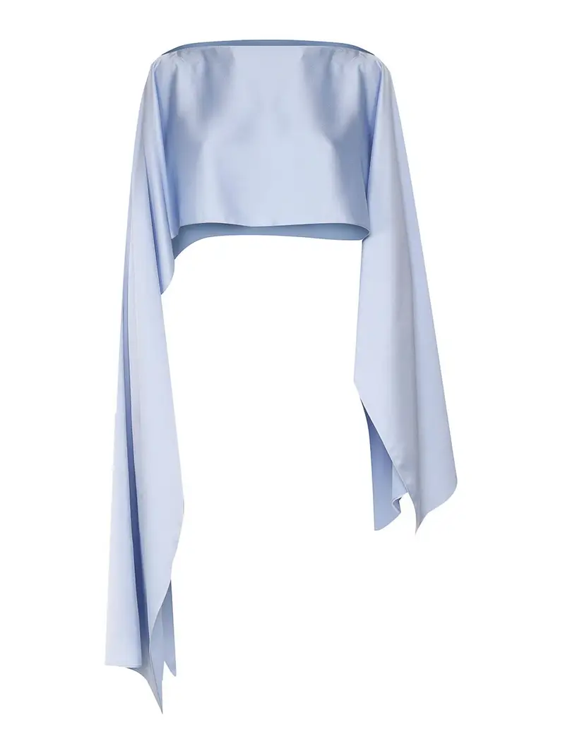 Parte superiore della stola asimmetrica Blu