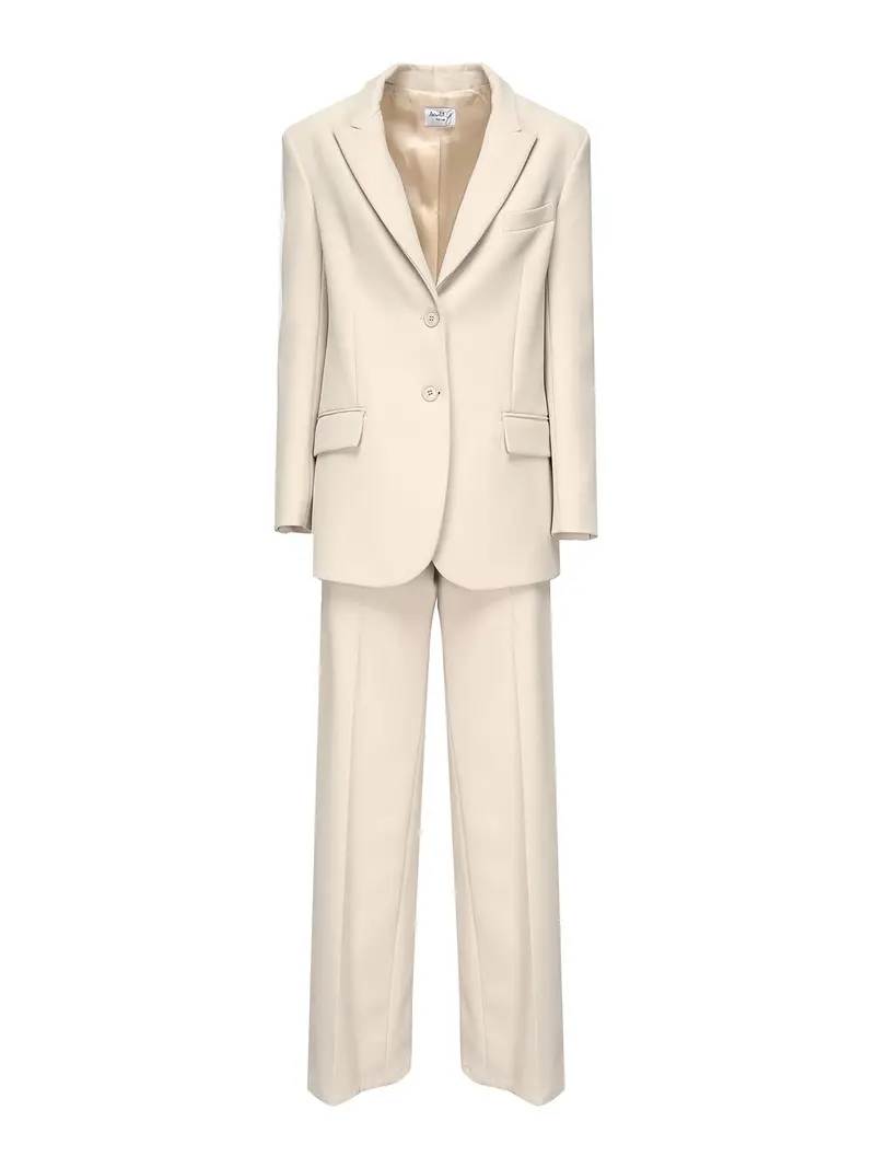 Vestito blazer monopetto Crema