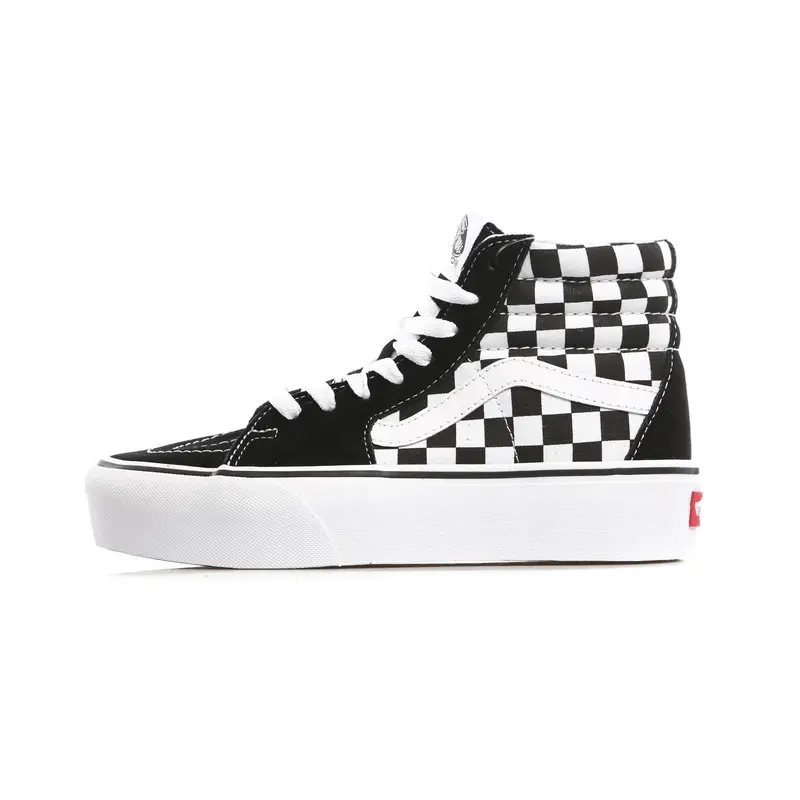 Scarpa Alta Donna Sk8-hi Platform 2 Checkerboard/true White