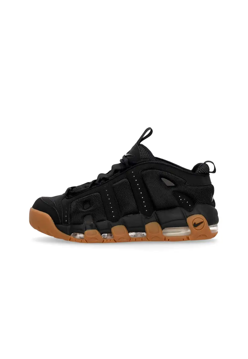 Scarpa Alta Uomo Air More Uptempo Low Black/black/gum Med Brown