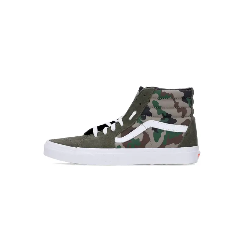Scarpa Alta Uomo Sk8-hi Camo Olive/white