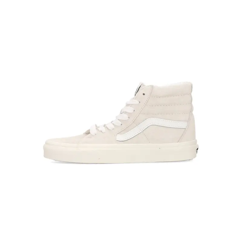 Scarpa Alta Uomo Sk8-hi Pig Suede Blanc De Blanc