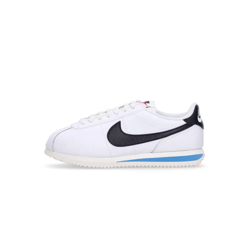 Scarpa Bassa Donna W Cortez Leather White/black/lt Photo Blue/sail