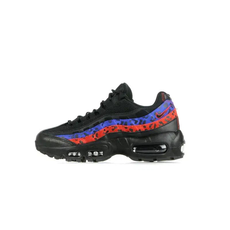 Scarpa Bassa Donna Wmns Air Max 95 Prm Animal Black/black/habanero Red/racer Blue