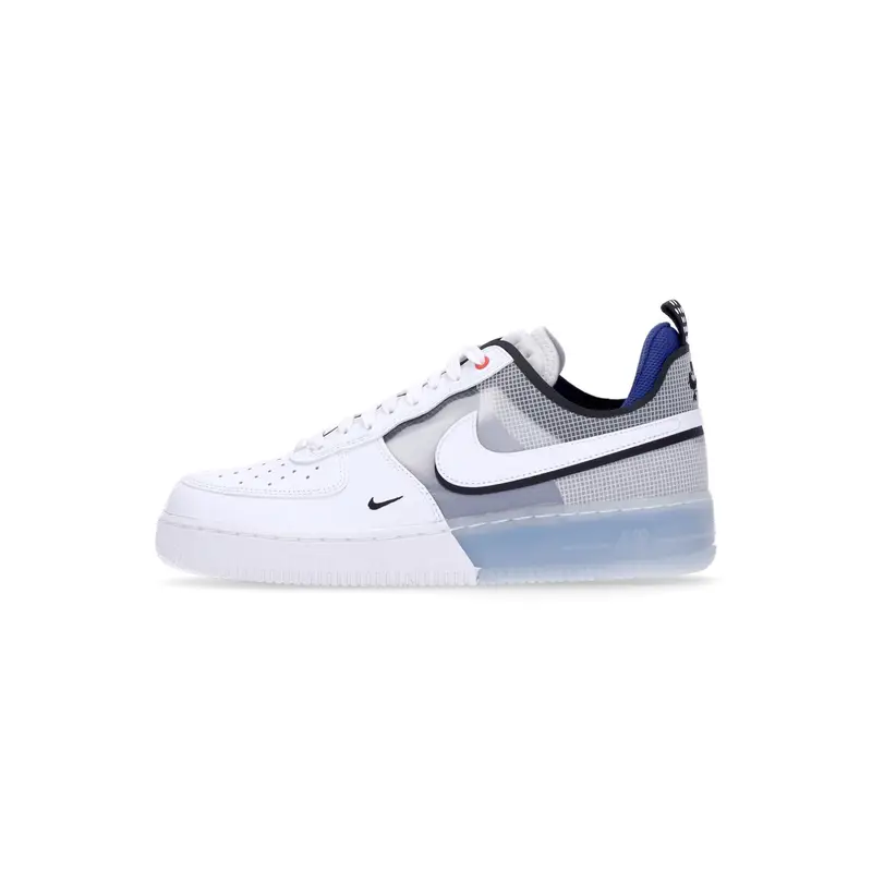 Scarpa Bassa Uomo Air Force 1 React White/white/lt Photo Blue