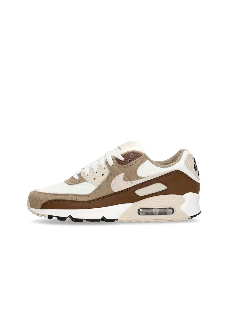 Scarpa Bassa Uomo Air Max 90 Summit White/black/khaki/lt Orewood Brn