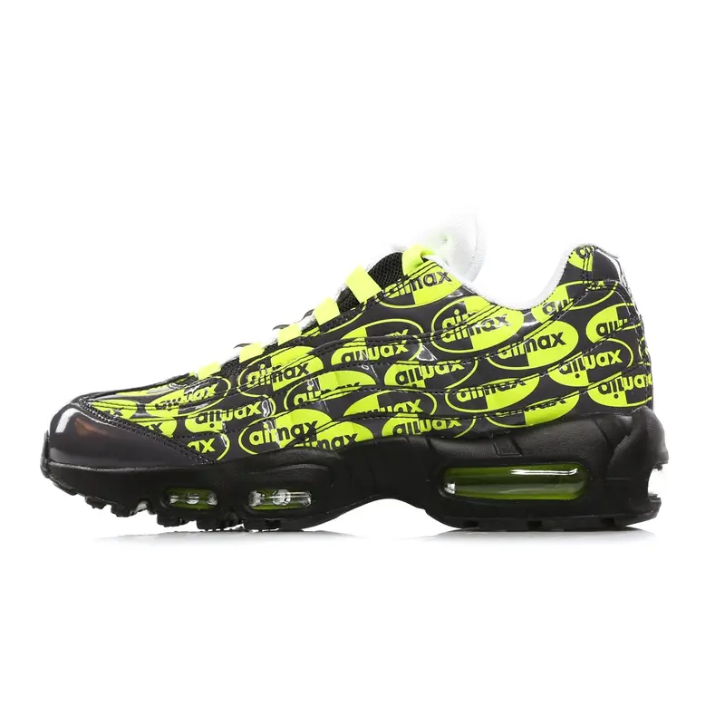 Scarpa Bassa Uomo Air Max 95 Prm Black/volt/ash/white