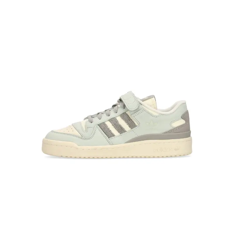 Scarpa Bassa Uomo Forum 84 Low Linen Green/metal Grey/cream White
