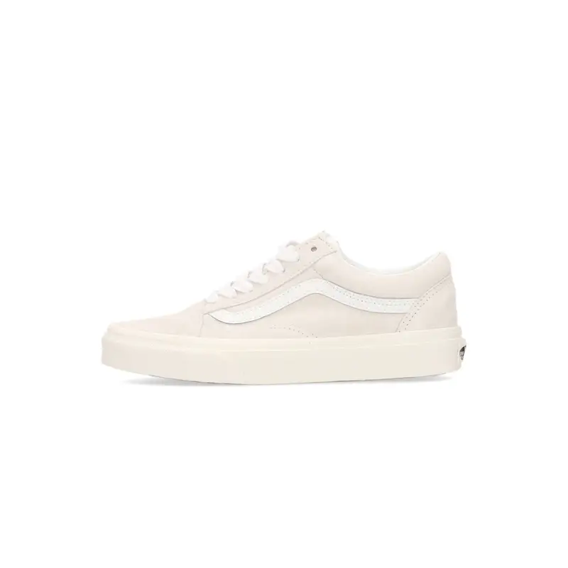 Scarpa Bassa Uomo Old Skool Pig Suede Blanc De Blanc