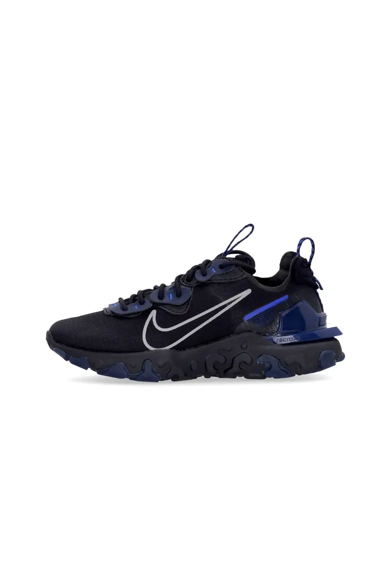 Scarpa Bassa Uomo React Vision Black/wolf Grey/midnight Navy/racer Blue
