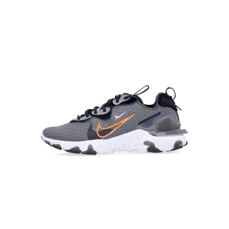 Scarpa Bassa Uomo React Vision Smoke Grey/black/bright Mandarin