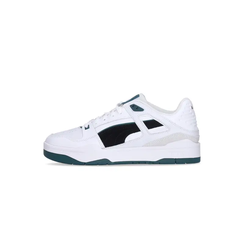 Scarpa Bassa Uomo Slipstream Suede Fs White/black/varsity Green