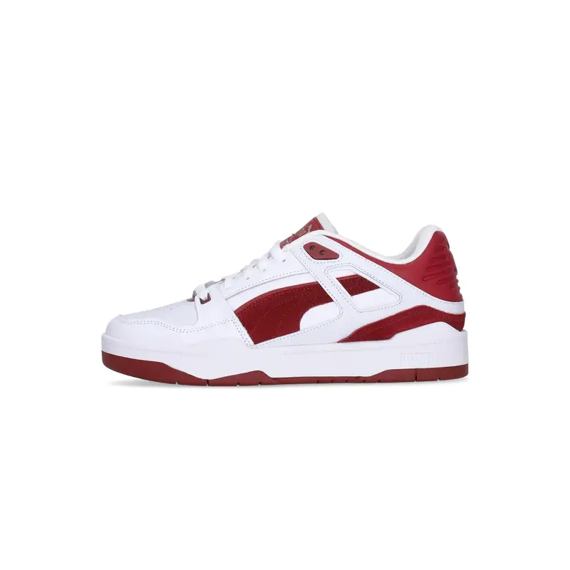 Scarpa Bassa Uomo Slipstream Suede Fs White/intense Red
