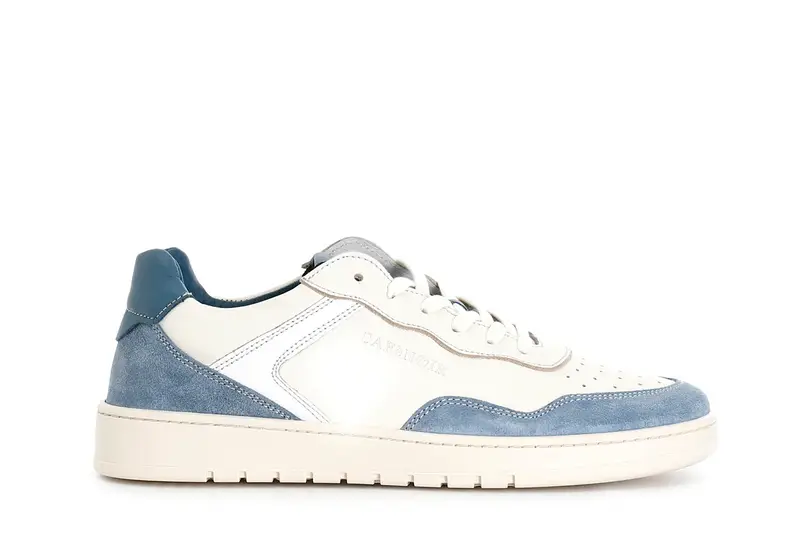 scarpa bimateriale allacciata multicolor multi blu